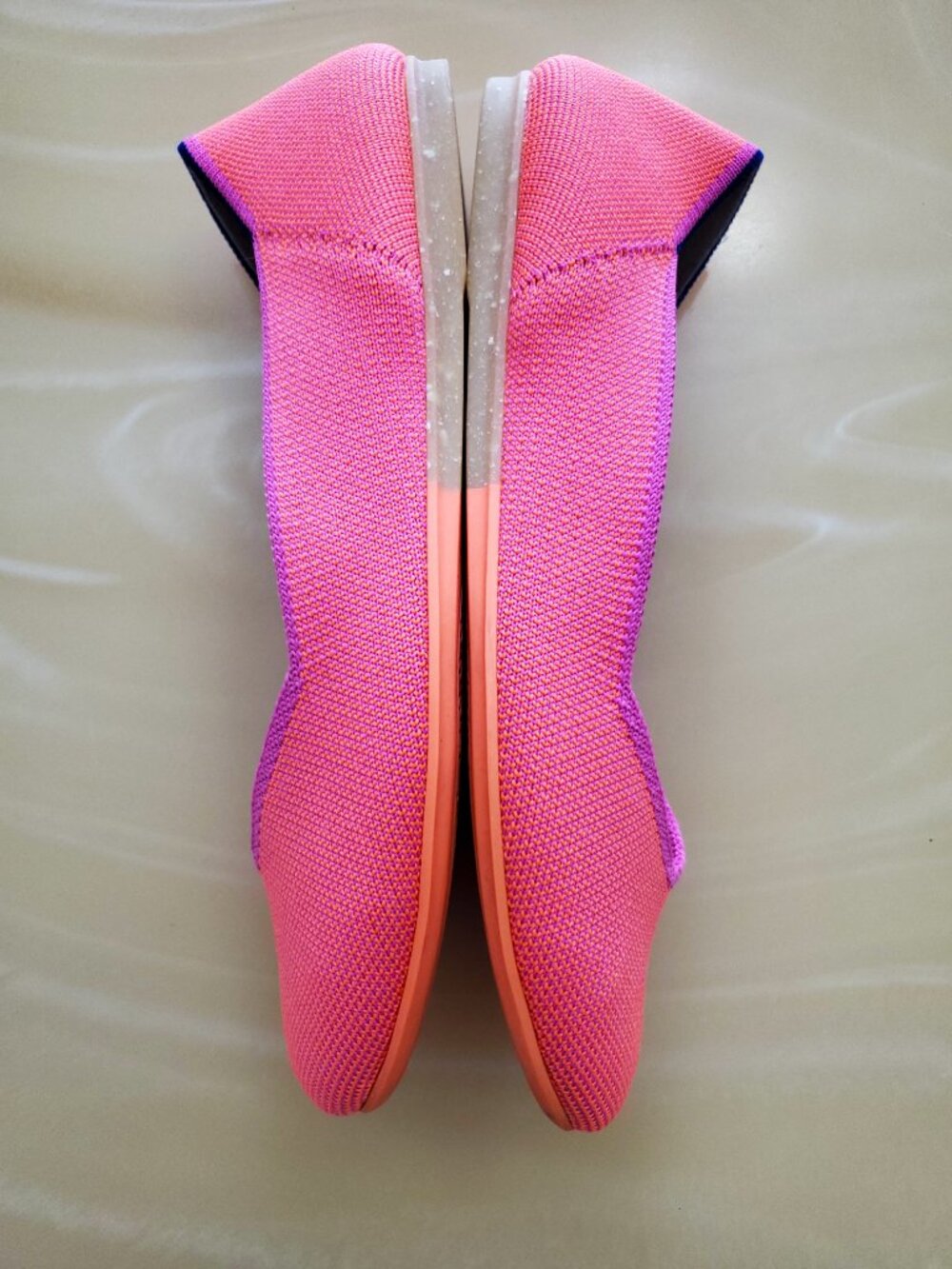 Rothy’s The Flat Tropical Pink Limited Edition Women’s Slip On Flats Size 6.5 - Picture 7 of 13